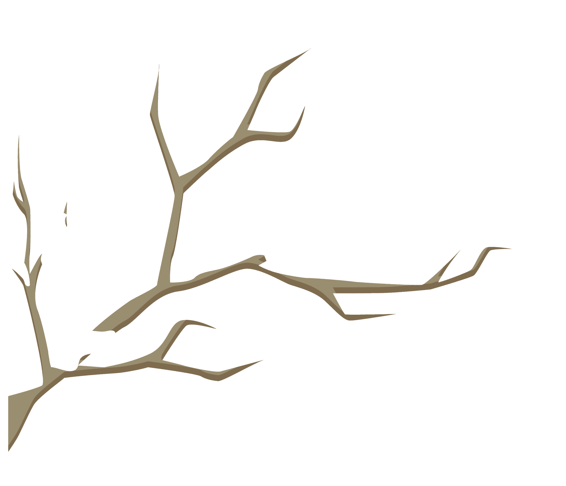 Winter Branches Snowfall.png PNG Image