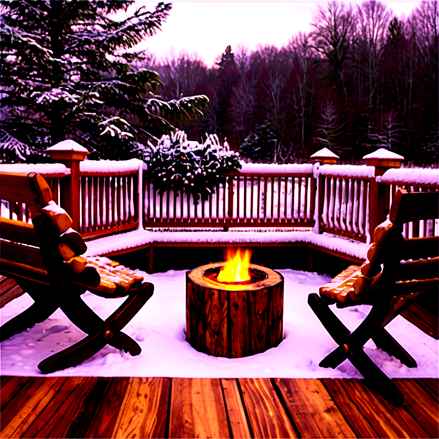 Winter Deck Decoration Ideas Png Vhq PNG Image