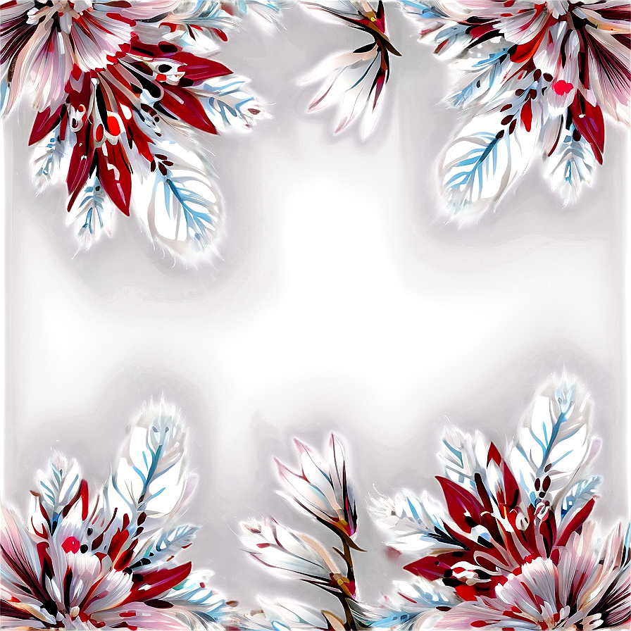 Winter Floral Pattern Png 90 PNG Image