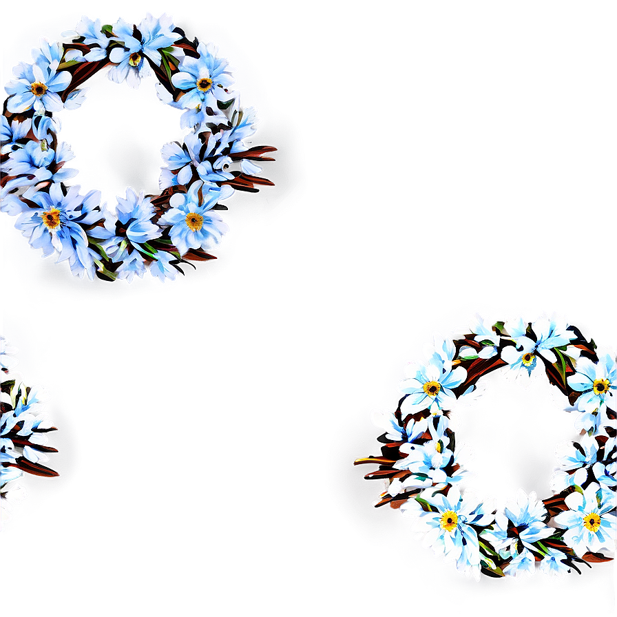 Winter Flower Circle Png Bhc53 PNG Image