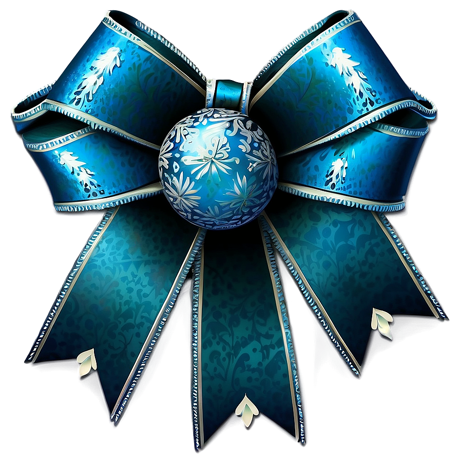 Winter Frost Gift Bow Png 06132024 PNG Image