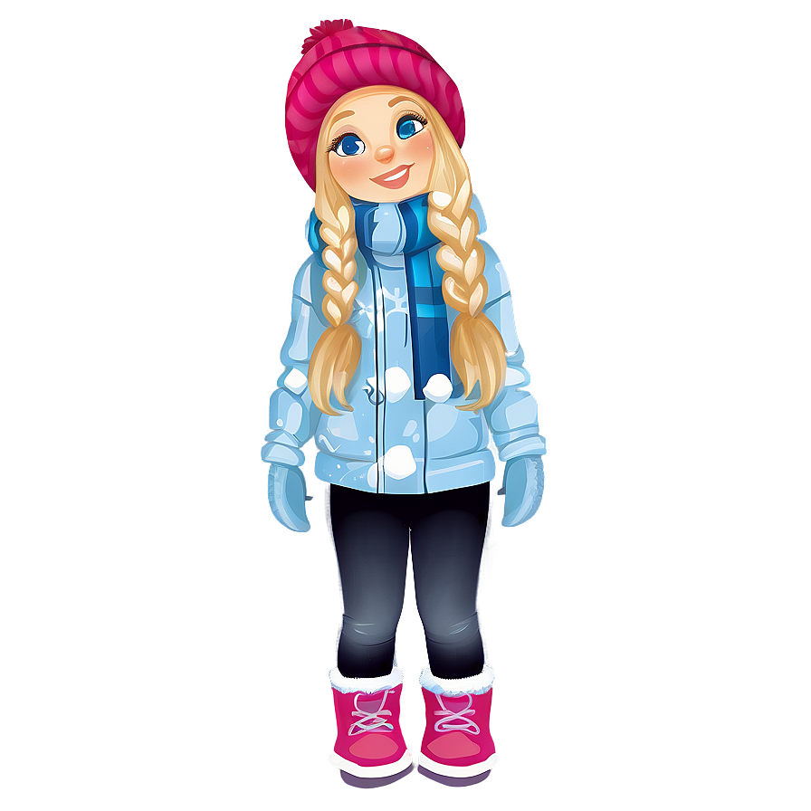 Winter Girl Clipart Png 87 PNG Image