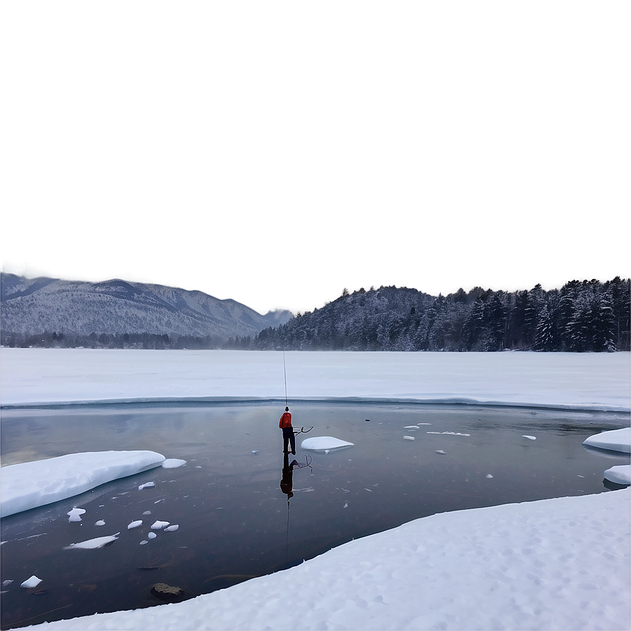 Winter Ice Gone Fishing Png Tto68 PNG Image