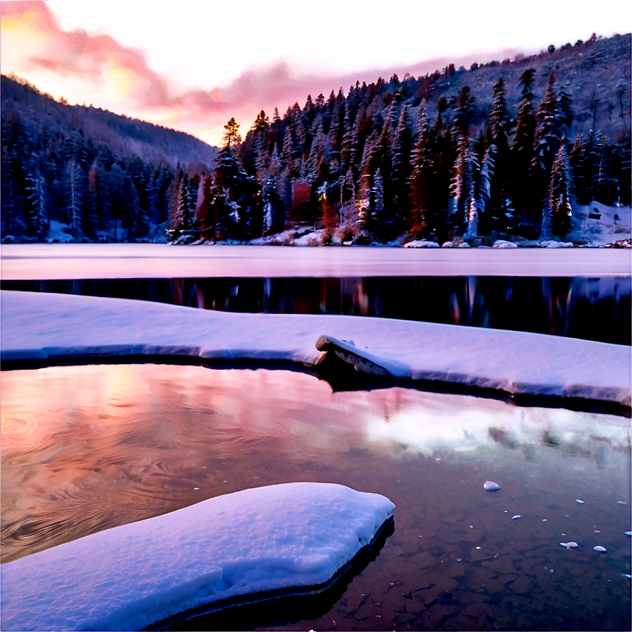 Winter Lake Escape Png Cbi PNG Image