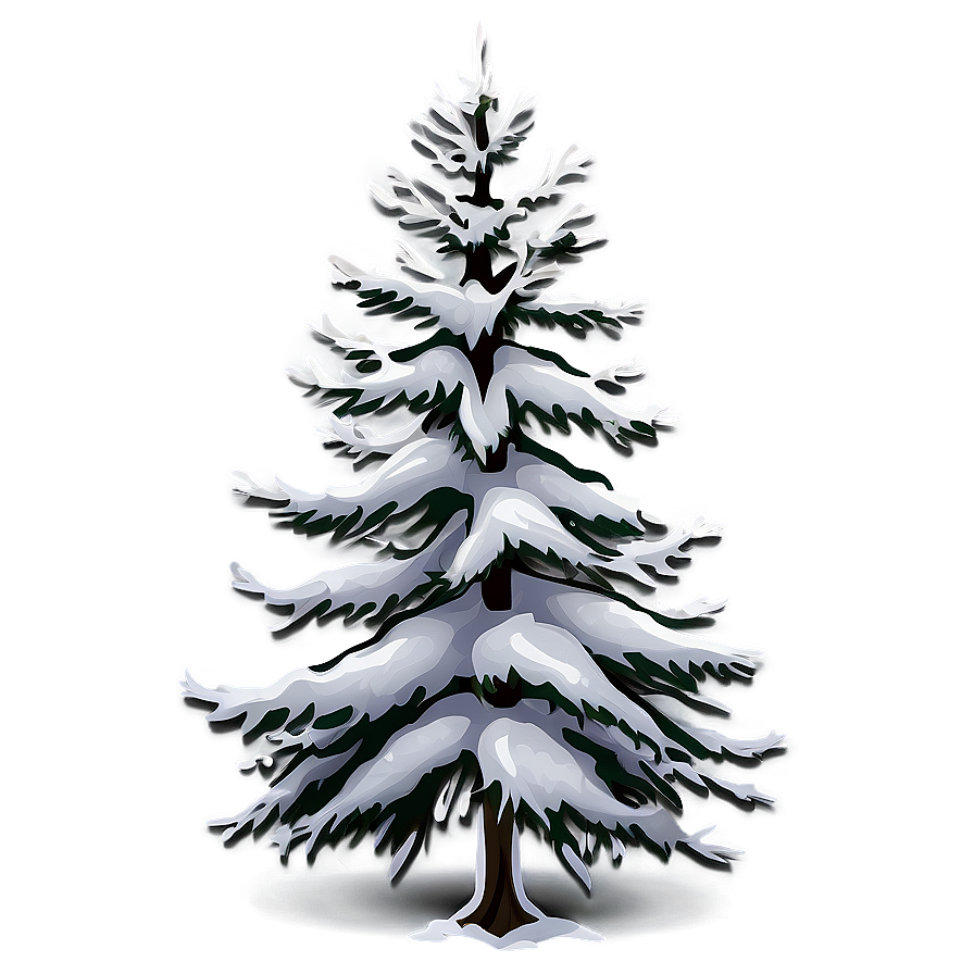 Winter Pine Trees In Snow Png 06292024 PNG Image