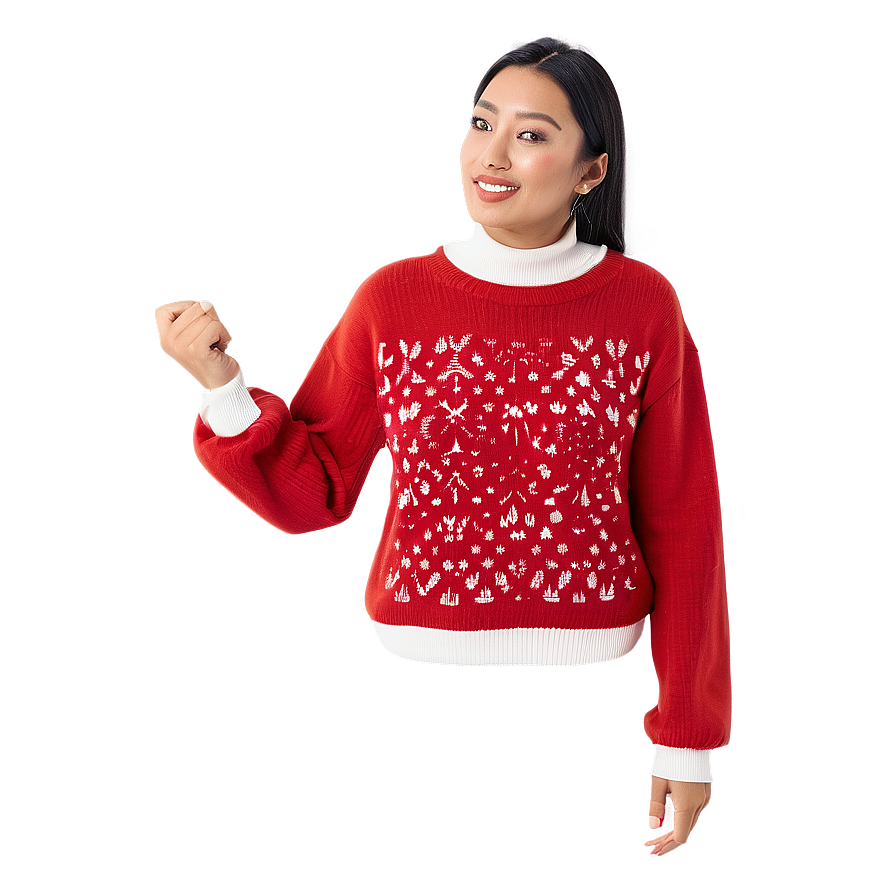 Winter Red Sweater Png Rot81 PNG Image