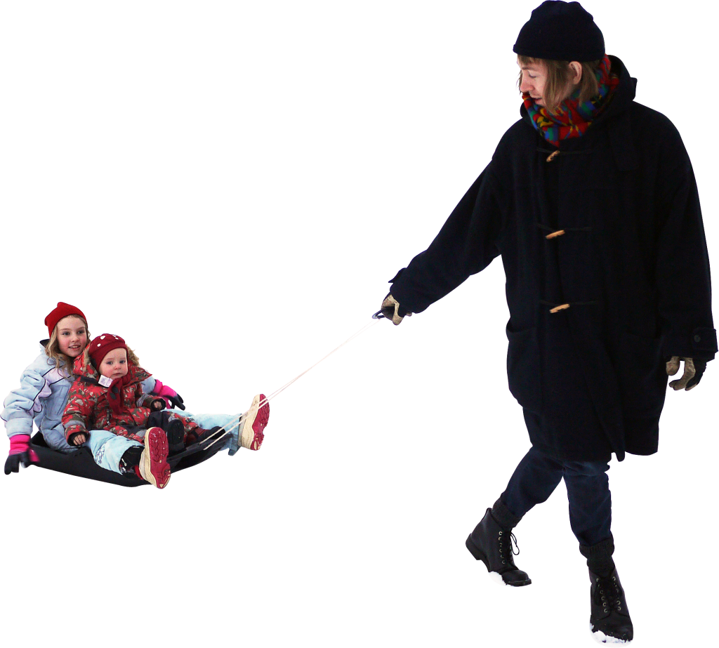 Winter Sled Funwith Family.png PNG Image