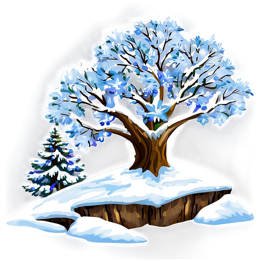 Winter Snow Forest Trees Png 23 PNG Image