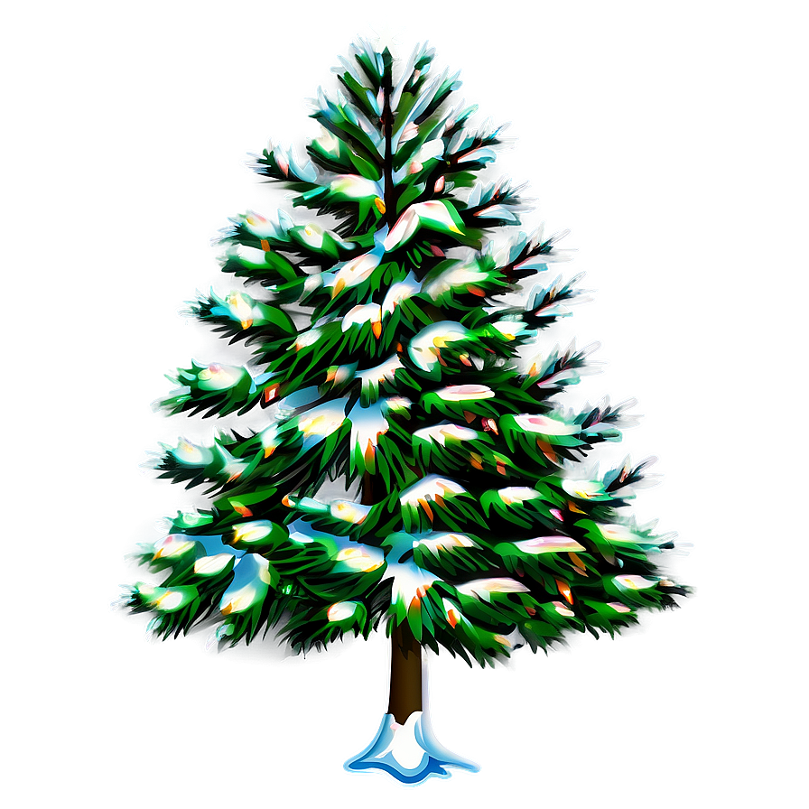 Winter Snow Tree Png Jul PNG Image