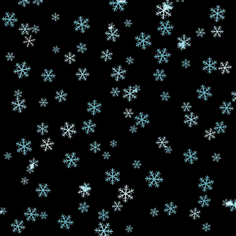 Winter Snowflake Pattern Background PNG Image