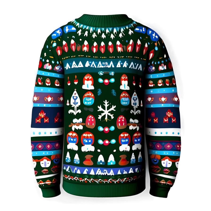 Winter Sweater Print Png 06292024 PNG Image