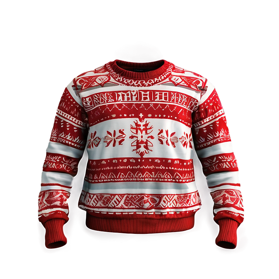 Winter Sweater Print Png Wqh PNG Image