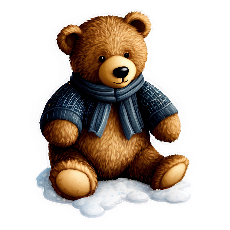 Winter Teddy Bear Clipart Png 06282024 PNG Image