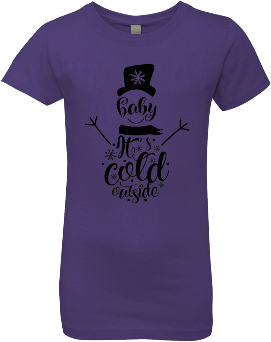 Winter Themed T Shirt Design PNG Image