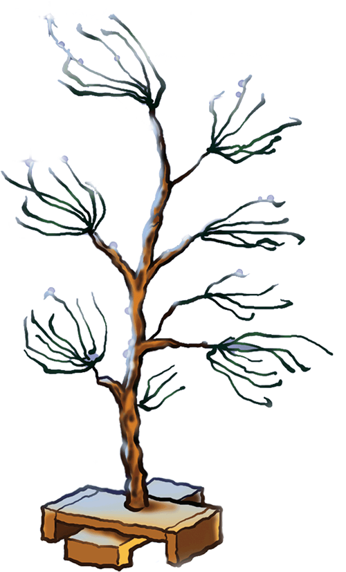 Winter Tree Illustration PNG Image