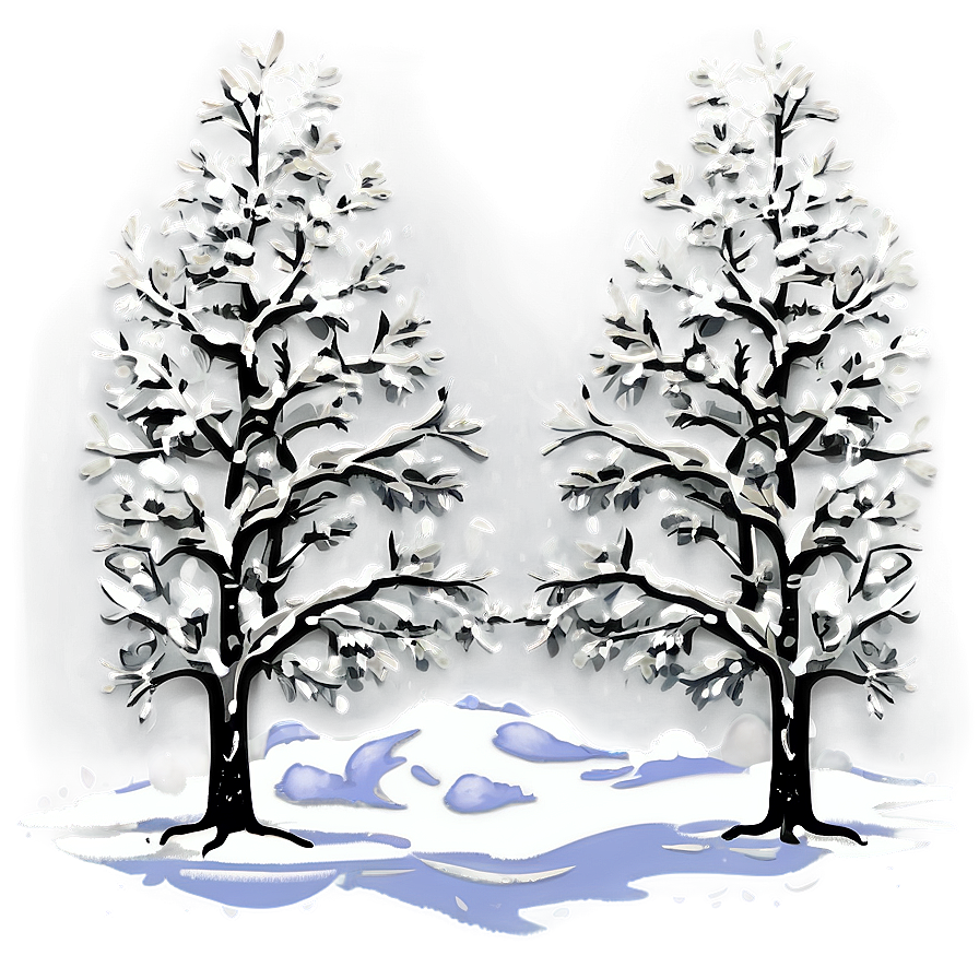 Winter Tree Illustration Png 06122024 PNG Image