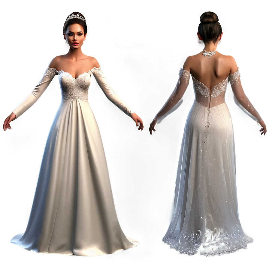 Winter Wedding Dresses Png 33 PNG Image