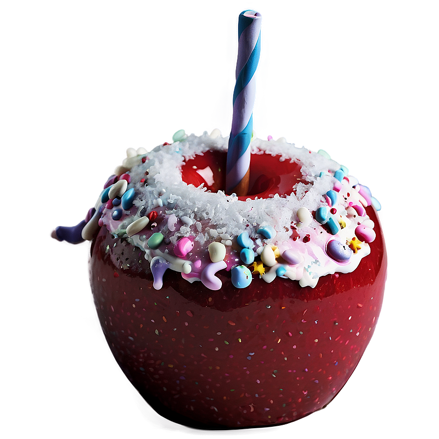 Winter Wonderland Candy Apple Png 06282024 PNG Image