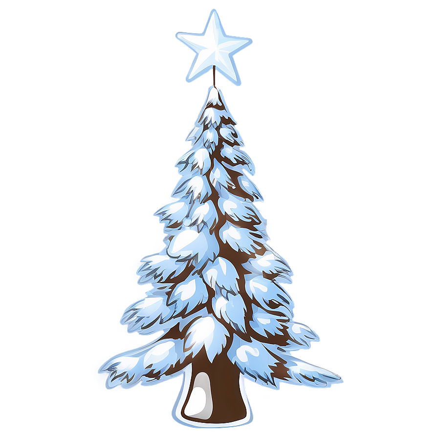 Winter Wonderland Christmas Tree Png Btu PNG Image