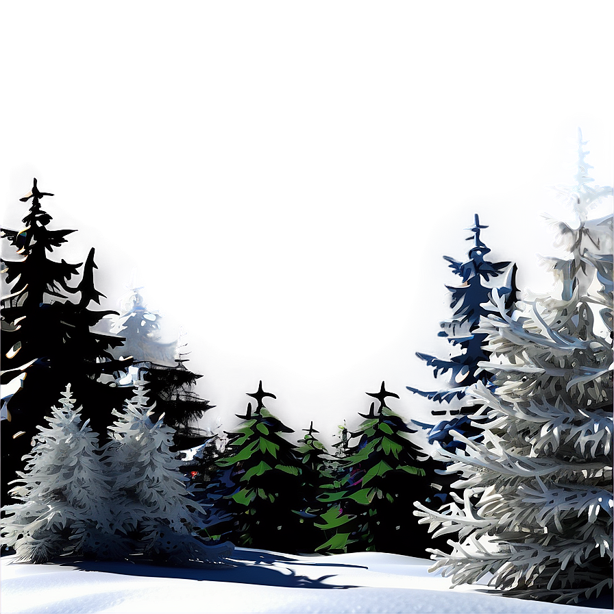 Winter Wonderland Scene Png Drb92 PNG Image