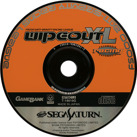 Wipeout Sega Saturn Game Disc PNG Image