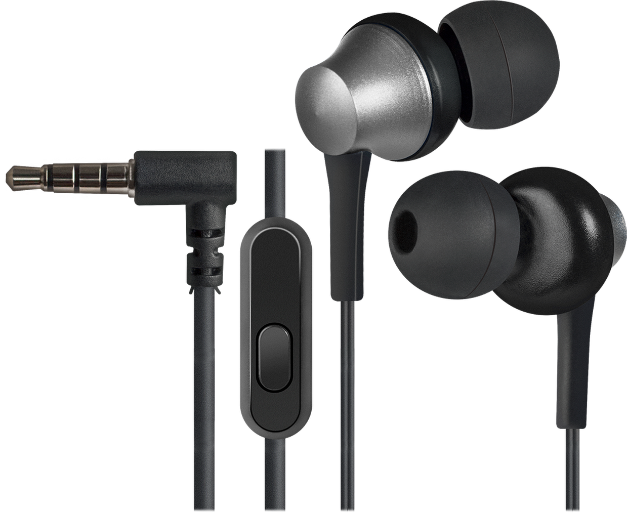 Wired In Ear Headphoneswith Microphone PNG Image