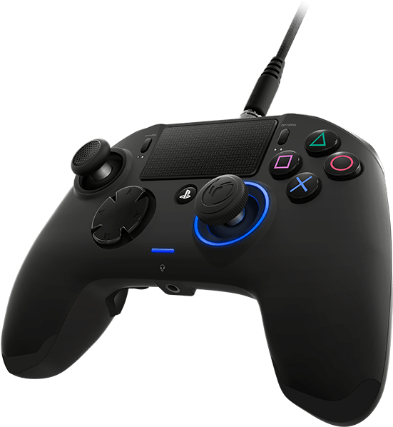 Wired Play Station Controller Isolated PNG Image