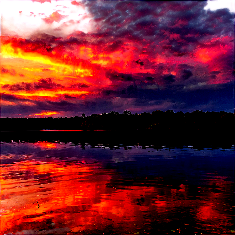 Wisconsin Lakeside Sunset Png 46 PNG Image