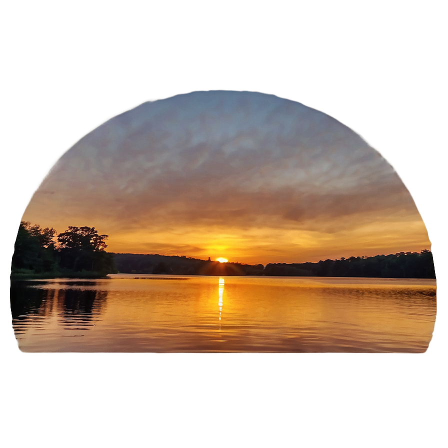 Wisconsin Lakeside Sunset Png Hdp39 PNG Image