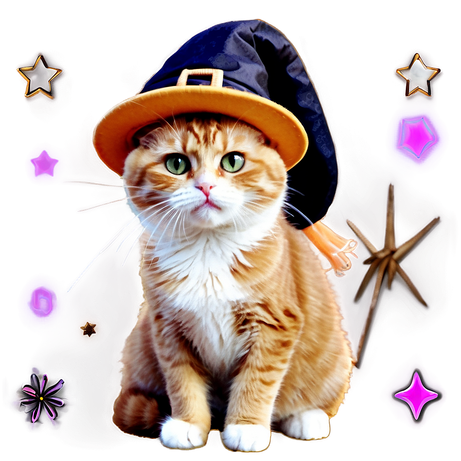 Witch Cat Filter Png Oau75 PNG Image