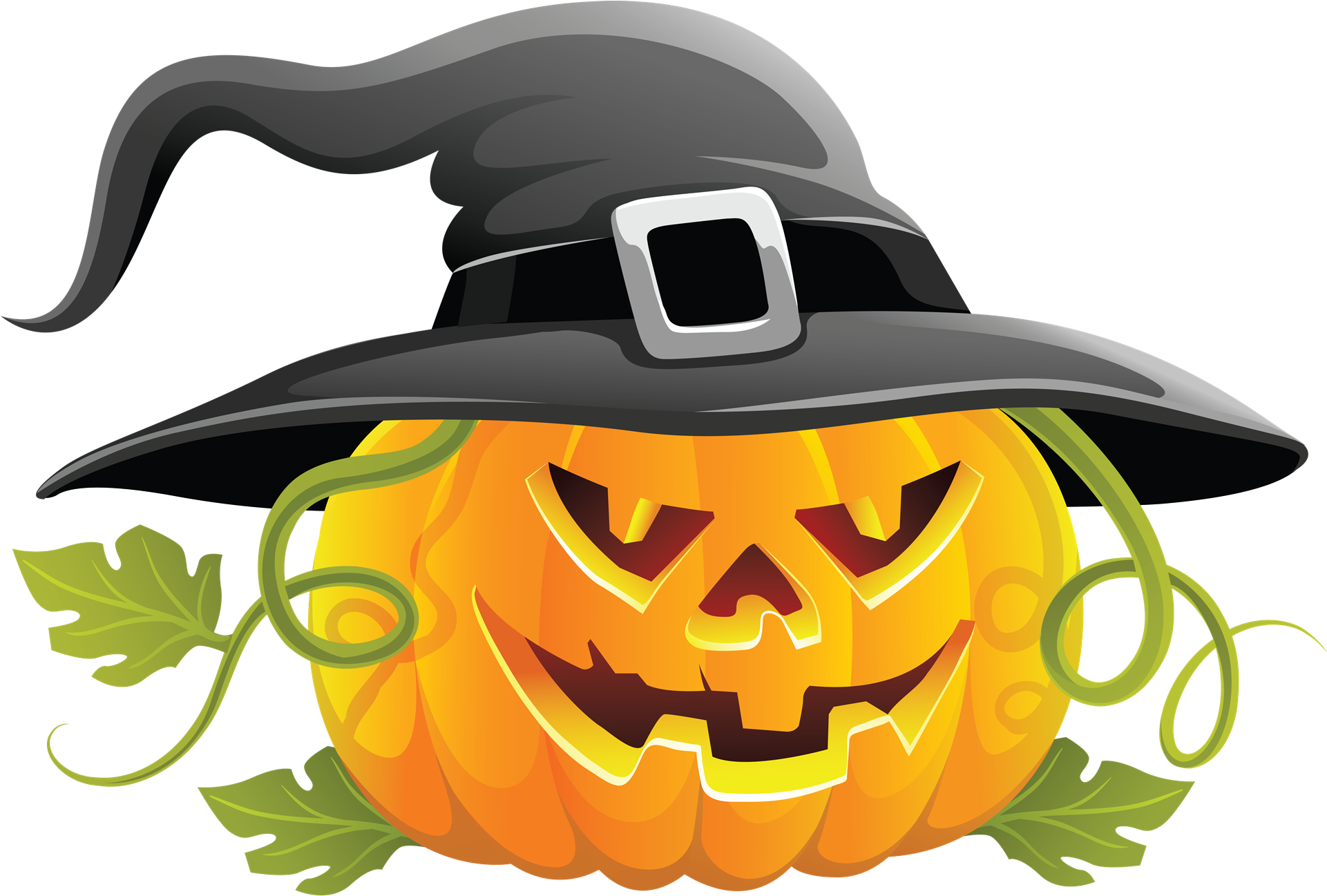 Witch Hat Pumpkin Carving PNG Image