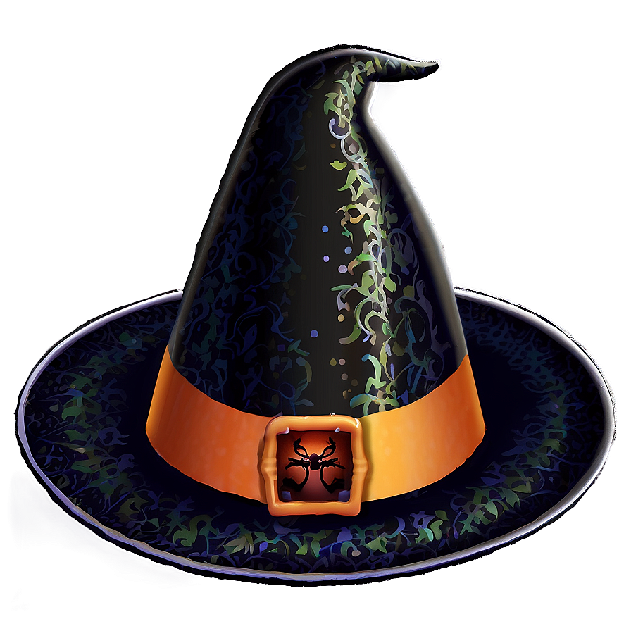 Witch Hat With Spider Png 3 PNG Image