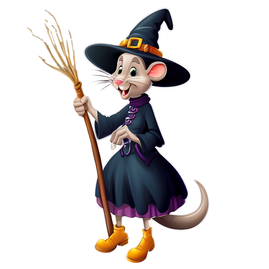 Witch Mouse Cartoon Png Vbr89 PNG Image