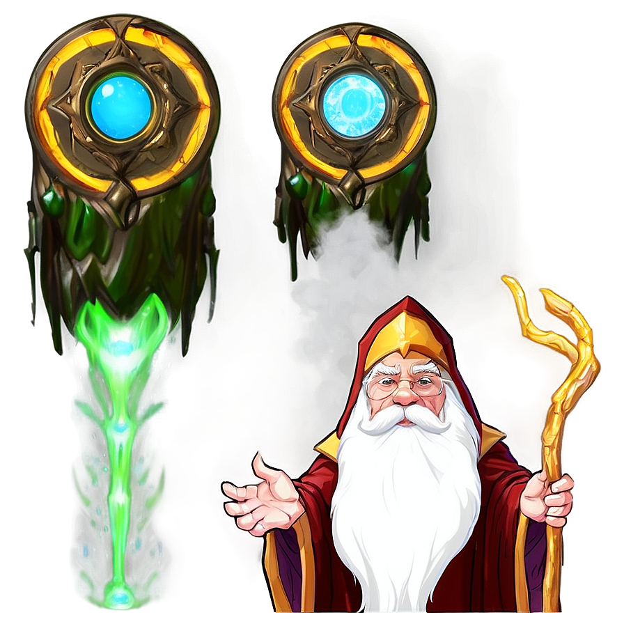 Wizard And Ethereal Portal Png 8 PNG Image