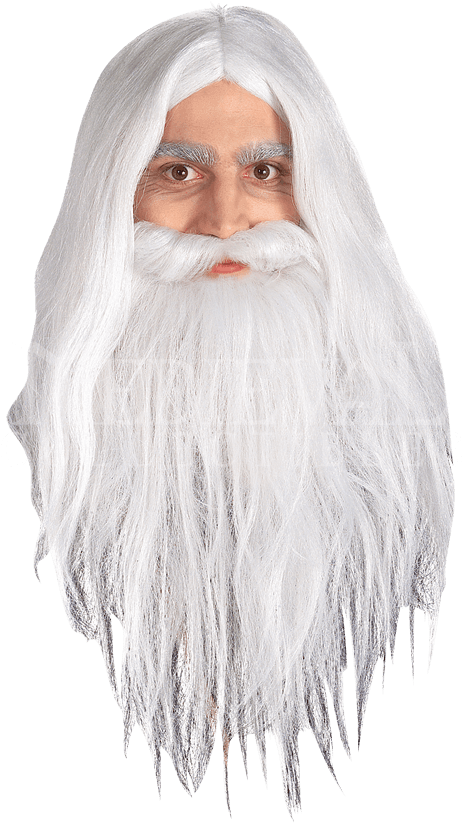 Wizard Beardand Hair Costume Accessory PNG Image