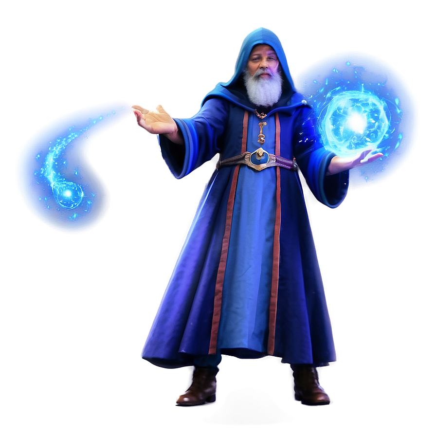 Wizard With Teleportation Spell Png 06112024 PNG Image