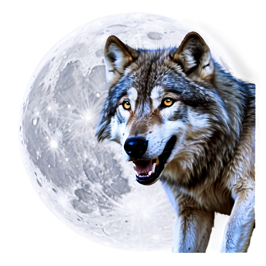 Wolf Head In Moonlight Scene Png Jud55 PNG Image