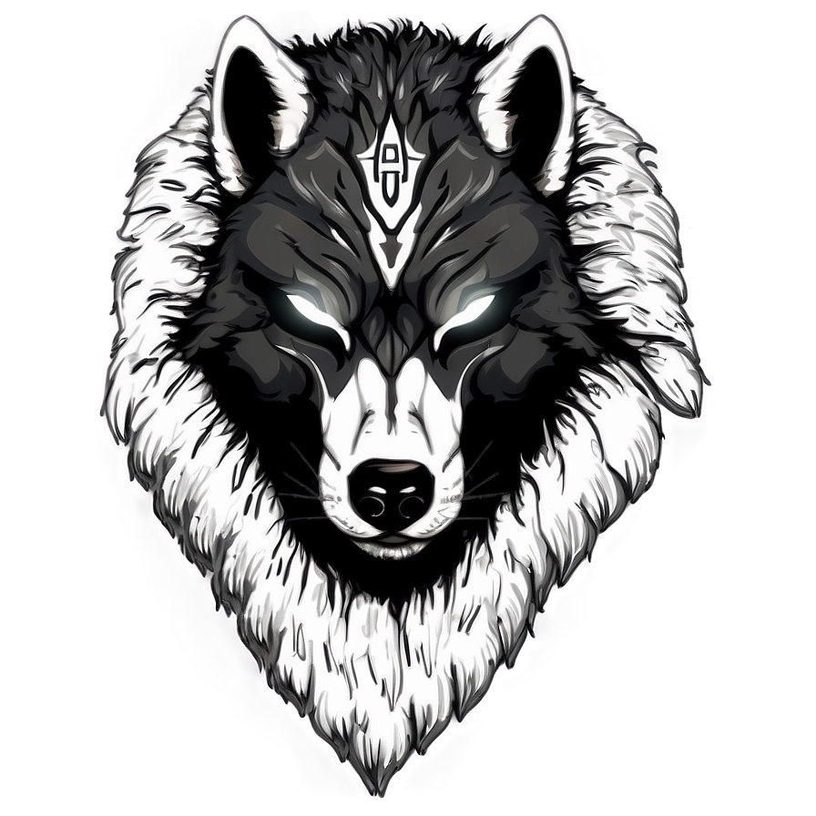 Wolf Head In Warrior Helmet Png 06122024 PNG Image