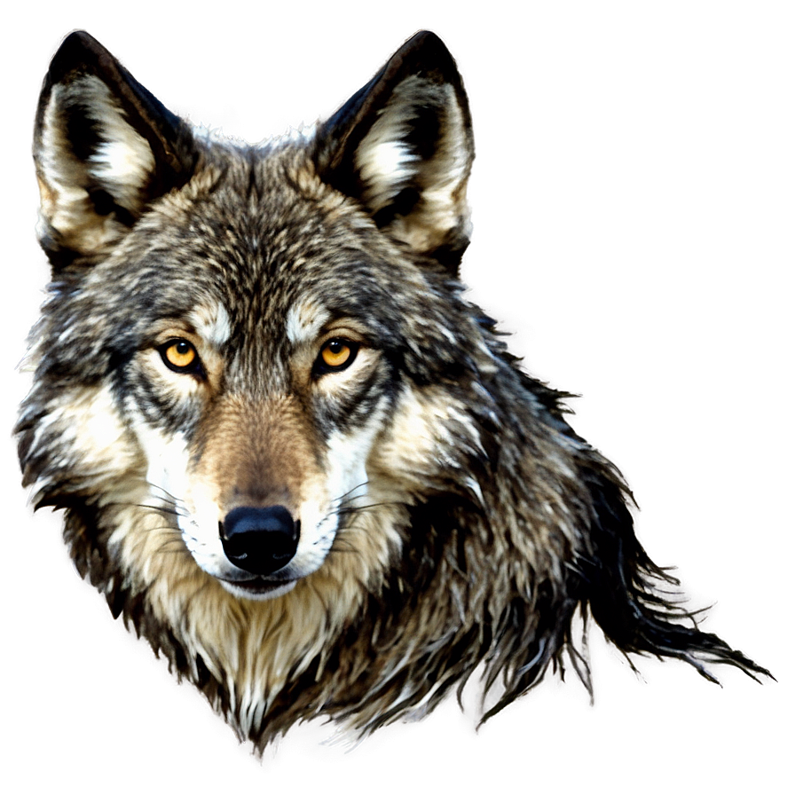 Wolf Head With Heart Love Png Ivm55 PNG Image