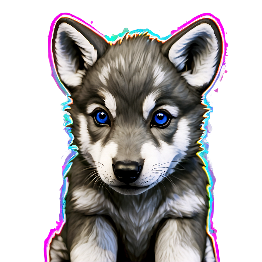 Wolf Pup Cuteness Overload Png Xue71 PNG Image