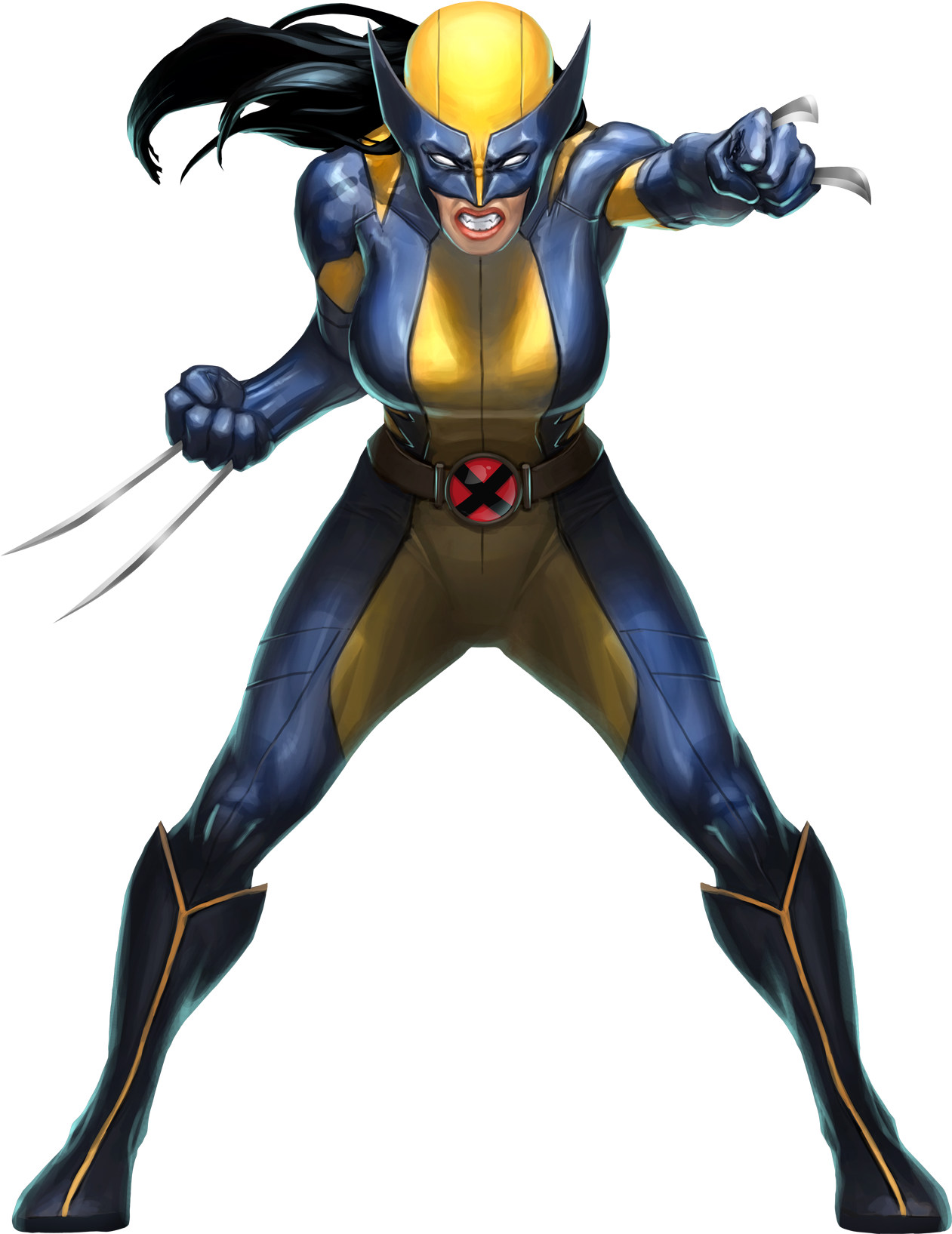 Wolverine Animated Character Pose PNG Image