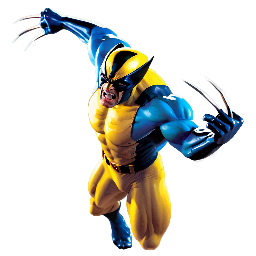 Wolverine Superhero Landing Png 05212024 PNG Image