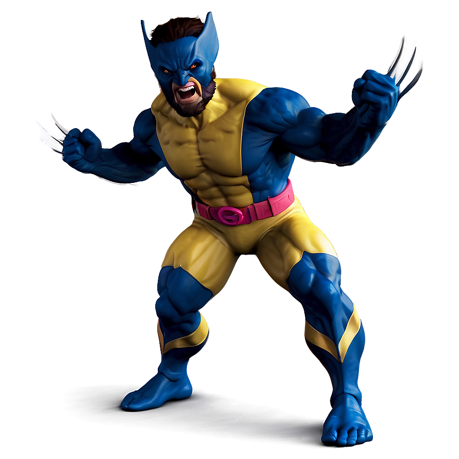 Wolverine Superhero Landing Png Xyj27 PNG Image