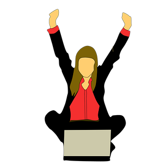 Woman Conductor Cartoon Illustration PNG Image