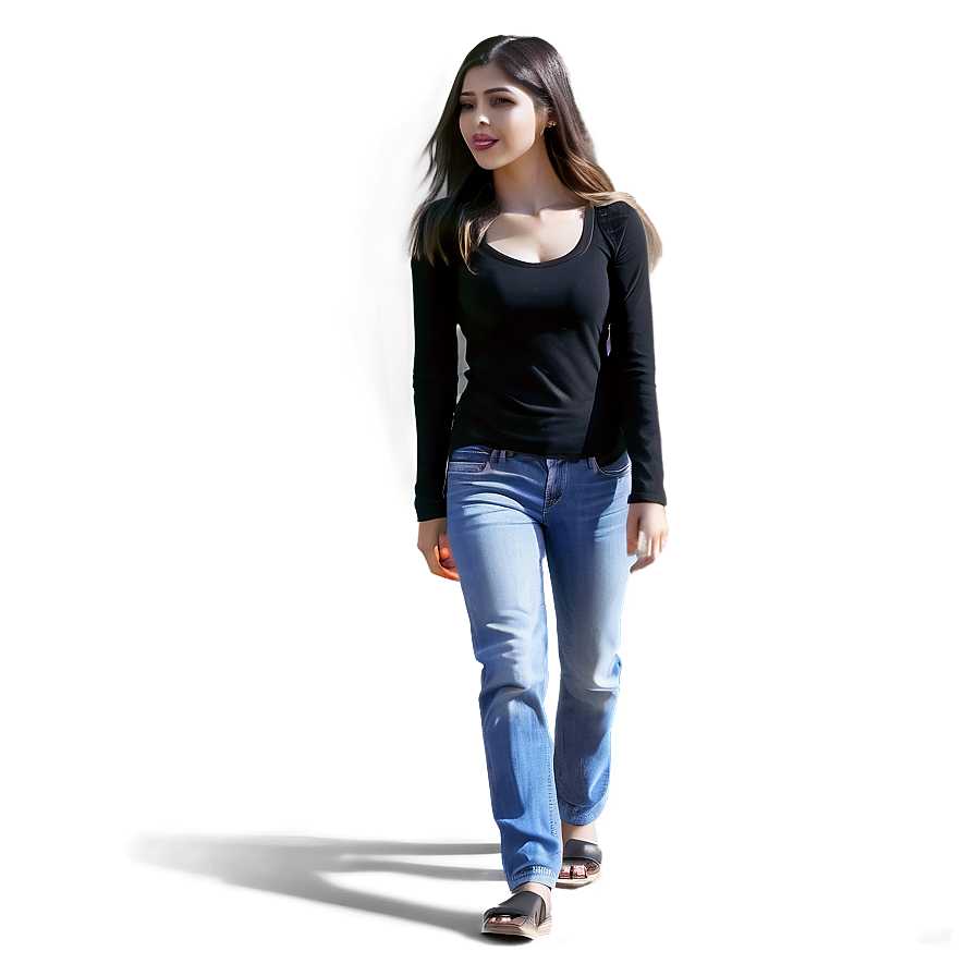 Woman Walking Alone Png Owr55 PNG Image