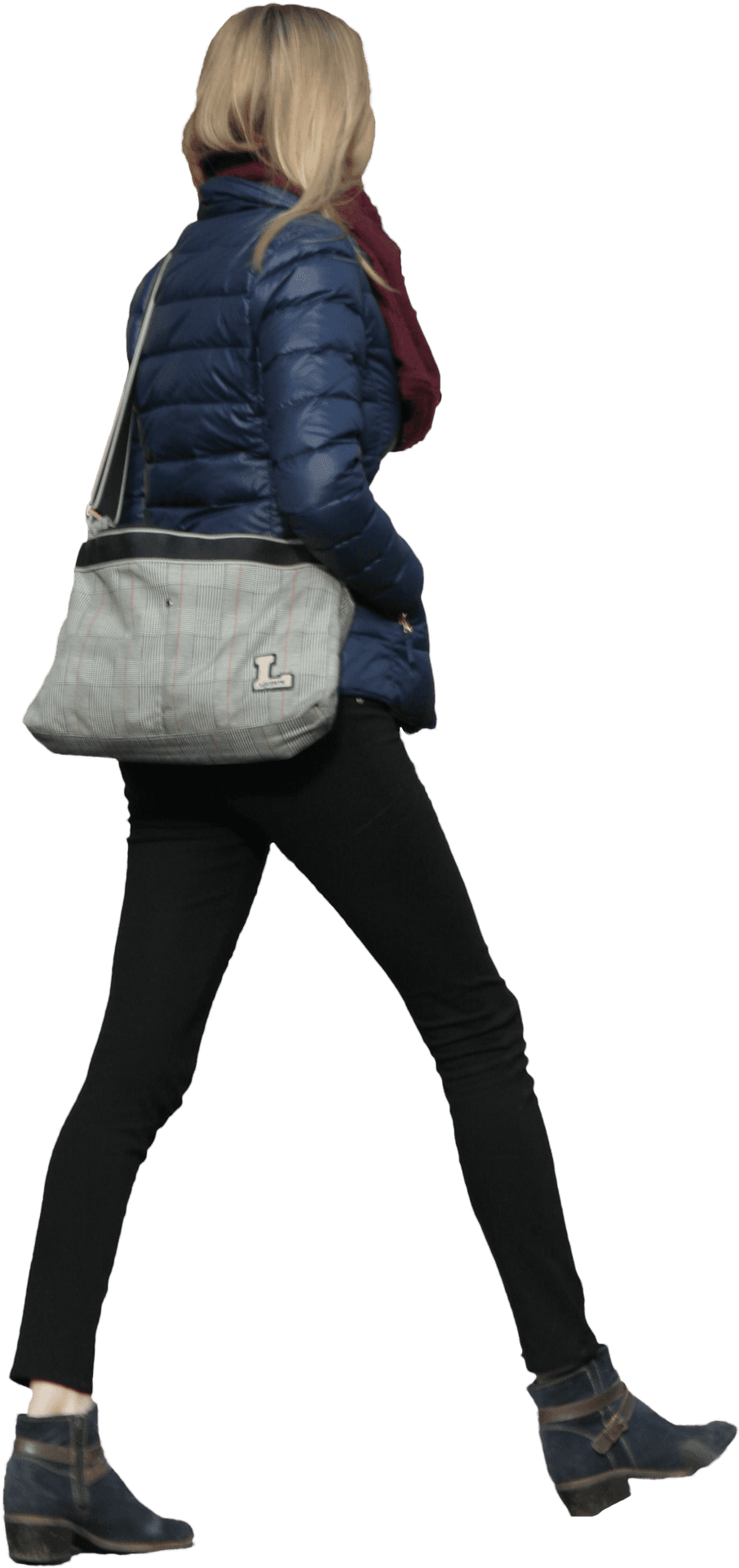 Woman_ Walking_ Side_ View.png PNG Image