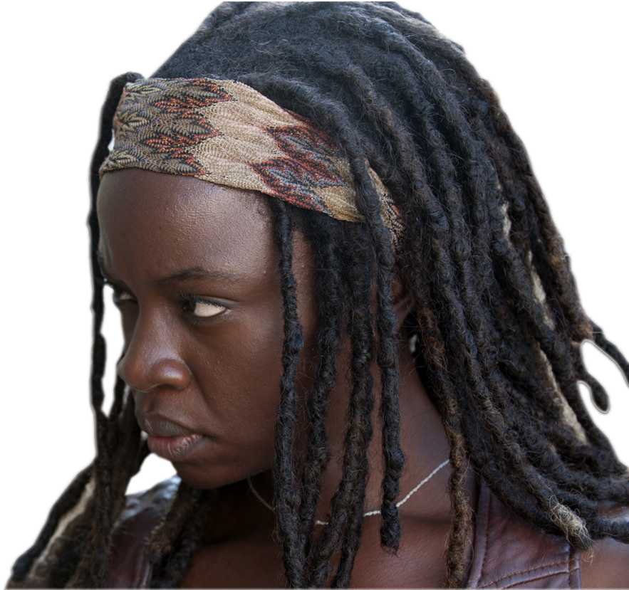 Womanwith Dreadlocksand Headband PNG Image