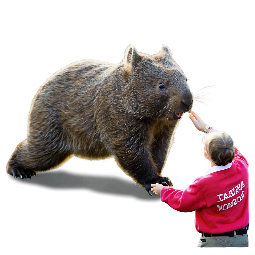 Wombat In Action Png Ptw PNG Image