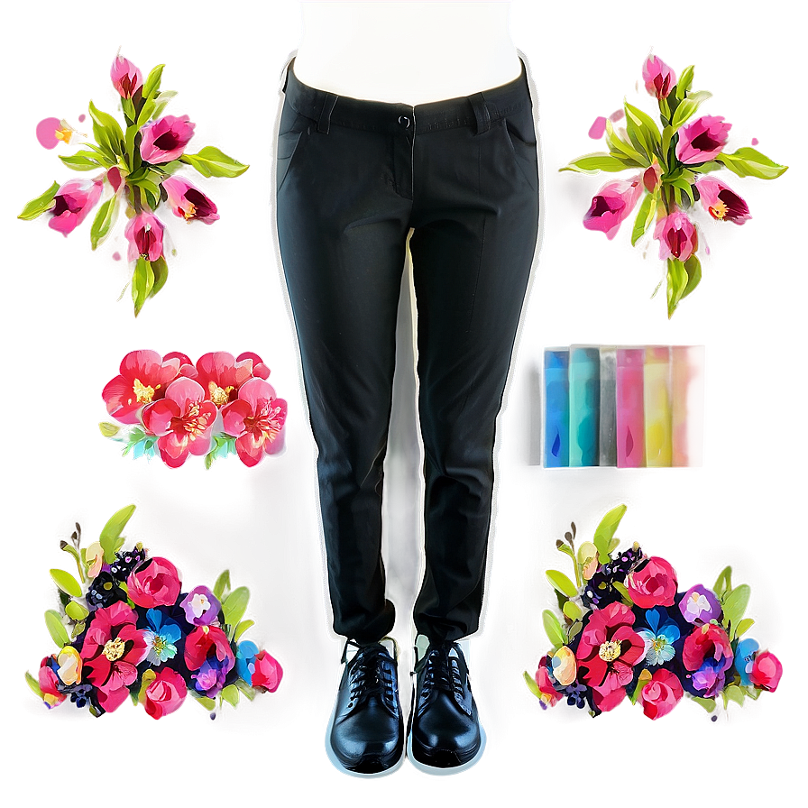 Women's Black Pants Png 13 PNG Image