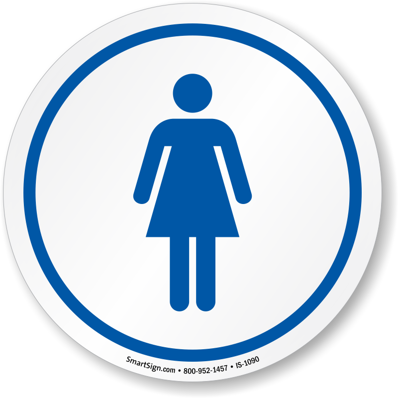 Womens Restroom Sign Icon PNG Image